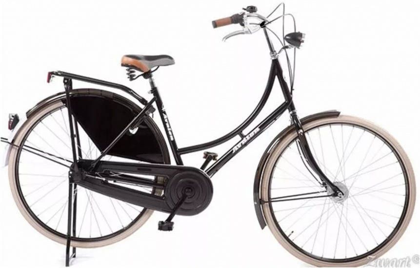 Avalon Classic De Luxe 28 Inch 50 Cm Dames 3v Terugtraprem Zwart