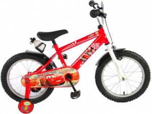 Volare Disney Cars Kinderfiets Jongens 16 inch Rood Met bidonhouder