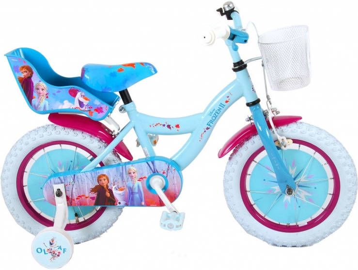 Volare Disney Frozen 2 Kinderfiets Meisjes 14 inch Blauw/Paars 95% afgemonteerd online kopen