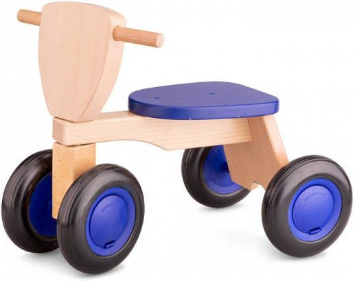 New Classic Toys Loopfiets Road Star 4 Wielen 50 Cm Hout Blauw