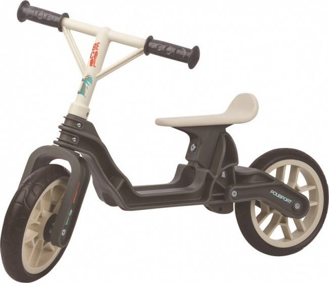 Polisport Balanca Bike Loopfiets 10 Inch Junior Donkergrijs crème