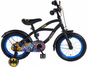 Volare Batman Kinderfiets Jongens 14 inch Zwart Blauw 95% afgemonteerd