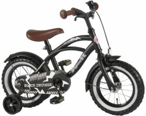 Volare Black Cruiser Kinderfiets Jongens 14 inch Zwart 95% afgemonteerd