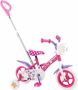 Minnie Mouse Disney Minnie Bow-tique Kinderfiets Meisjes 10 inch Roze Wit Paars - Thumbnail 1
