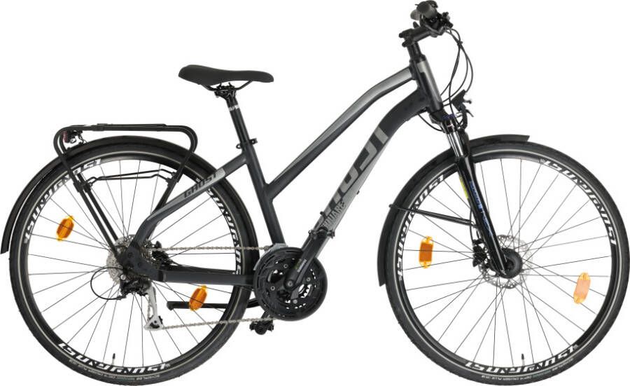 Ghost Square 28 Inch XS Dames 27V Zwart Grijs