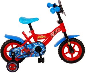 Spider-Man Spider Man Kinderfiets Jongens 10 inch Rood Blauw Doortrapper