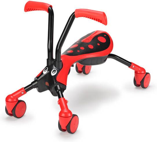 The Bugs ScrambleBug Beetle Loopfiets met 4 Wielen Junior Rood Zwart