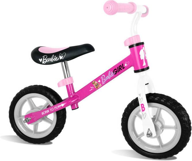 Stamp Barbie loopfiets met 2 wielen 10 Inch Meisjes Roze