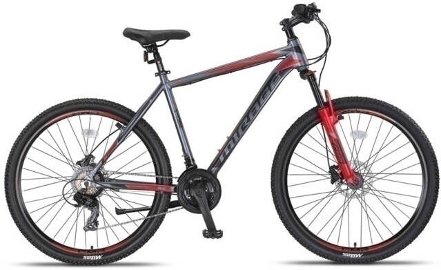 Umit Mirage MTB 27.5 Inch 46 cm Unisex 21V Hydraulische schijfrem Antraciet Rood