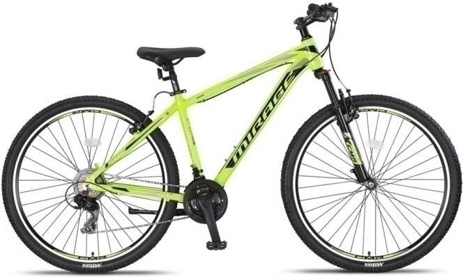 Umit Mirage Cropped MTB 29 Inch 41 cm Unisex 21V V Brakes Lime Zwart
