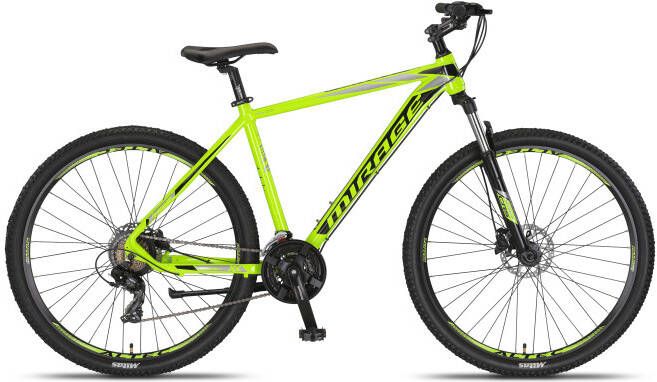Umit Mirage MTB 27.5 Inch 50 cm Unisex 21V Hydraulische schijfrem Lime Zwart