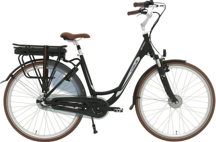 Vogue Elektrische fiets Basic N7 Dames 47 cm N7 Mat zwart 468 Wh Mat zwart