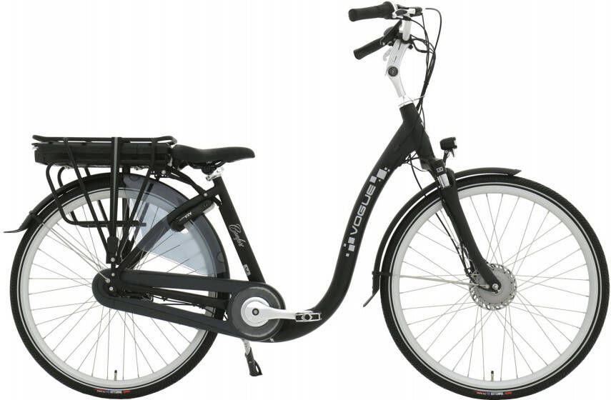 Vogue Elektrische fiets Comfort Dames 46 cm Mat zwart 468 Wh Mat zwart