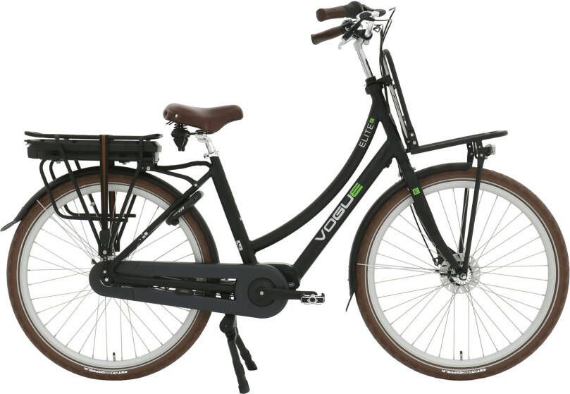 Vogue Elektrische fiets Elite M300 dames 50 cm mat zwart 468Wh Mat zwart