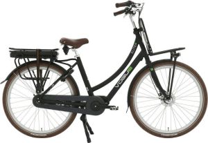 Vogue Elektrische fiets Elite M300 50 cm mat zwart 468Wh Mat zwart