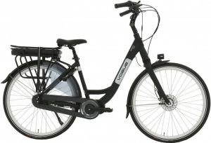 Vogue Elektrische fiets Infinity MDS Dames 48 cm Mat Zwart 468 Wh Mat zwart