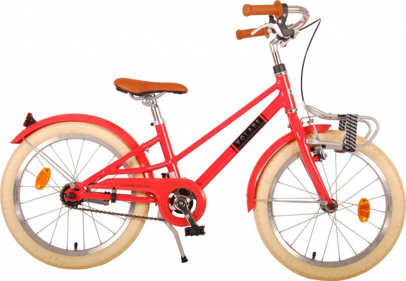 Volare Melody Kinderfiets Meisjes 18 inch Koraal Rood Prime Collection