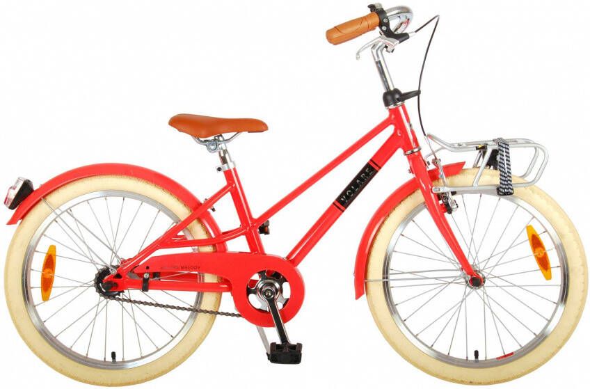 Volare Melody Kinderfiets Meisjes 20 inch Koraal Rood Prime Collection