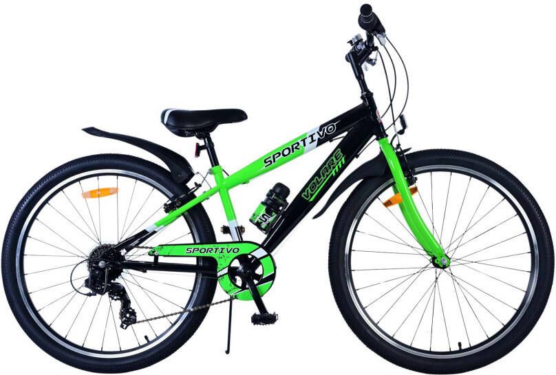 Volare Sportivo 26 Inch 33 cm Jongens 7V V Brakes Groen Zwart