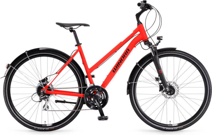 Winora Domingo 24 Sport 28 Inch 48 cm Dames 24V Rood