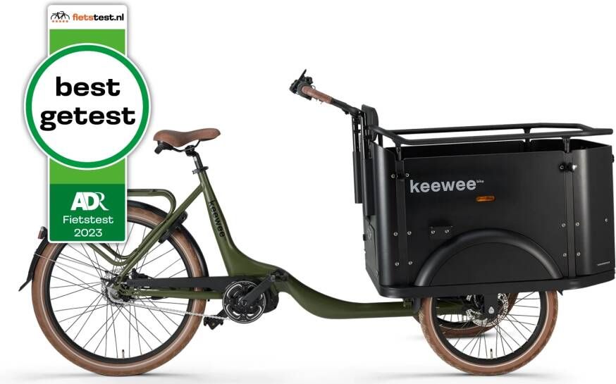 Keewee Bike E-bakfiets Army Green Leger groen