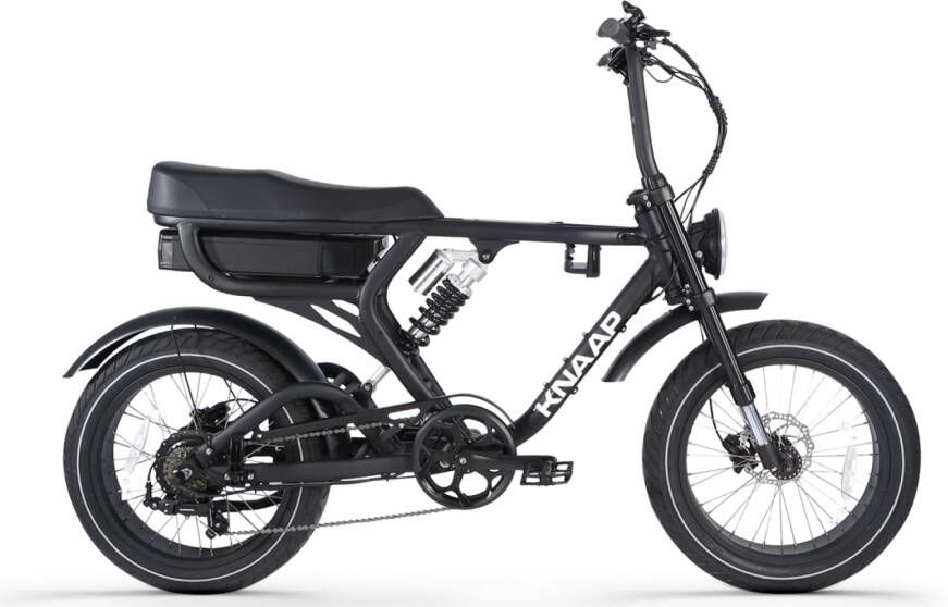 KNAAP BIKES RTD Black Elektrische Fatbike Motor 36V 250W Accu 36V 21Ah (756Wh) Voor- en achtervering - Foto 2