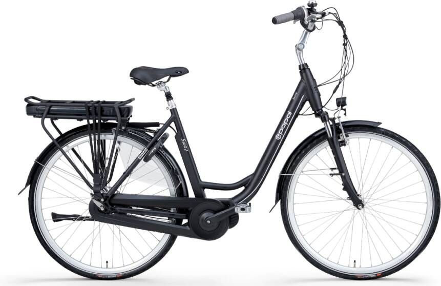 Popal Elektrische Fiets Sway MM 47cm Mat zwart 470 Wh Mat zwart