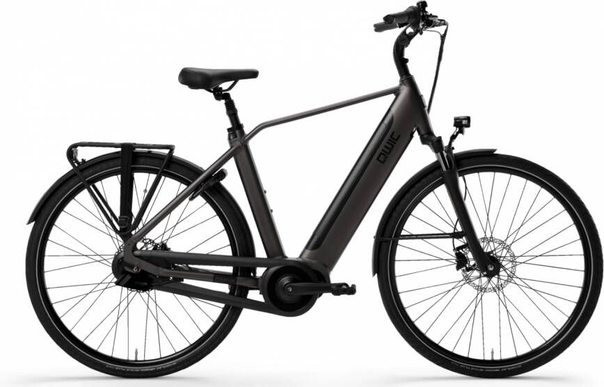 Qwic Elektrische stadsfiets Premium I-AUTO framemaat XL... Zwart