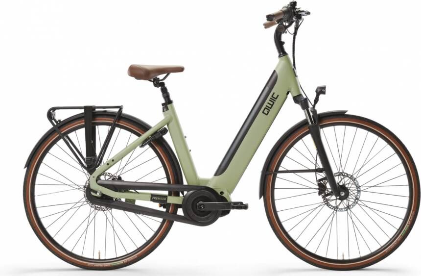 Qwic Elektrische stadsfiets Premium i-MN7+ framemaat M Licht... Licht groen