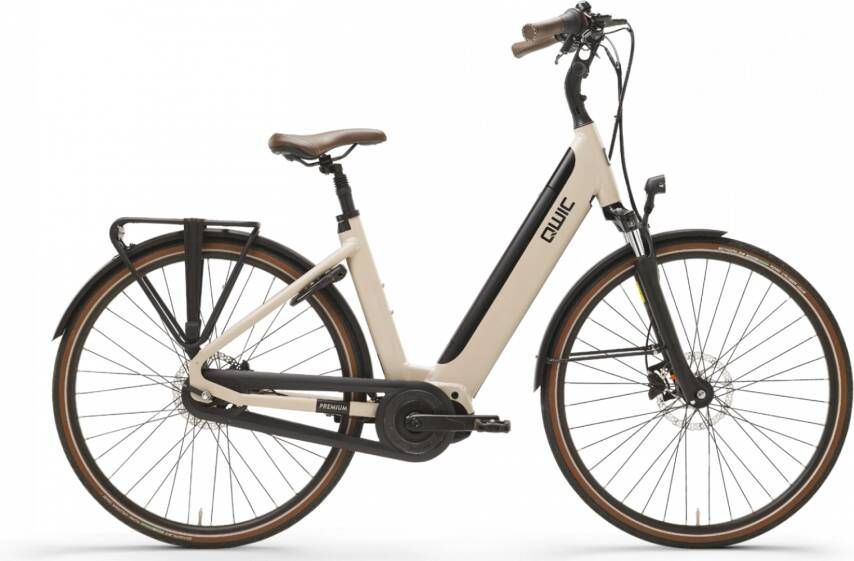 Qwic Elektrische stadsfiets Premium i-MN7+ framemaat S Beige... Beige