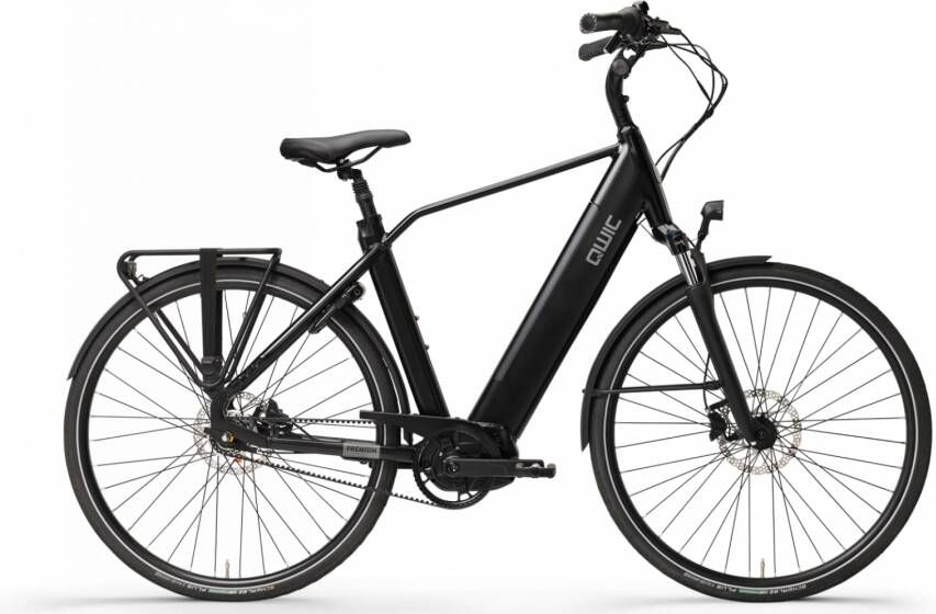 Qwic Elektrische stadsfiets Premium i-MN7+ Belt framemaat XL... Mat zwart