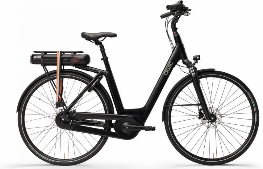 Qwic Elektrische stadsfiets Premium MN7D Dames framemaat L Mat... Mat zwart