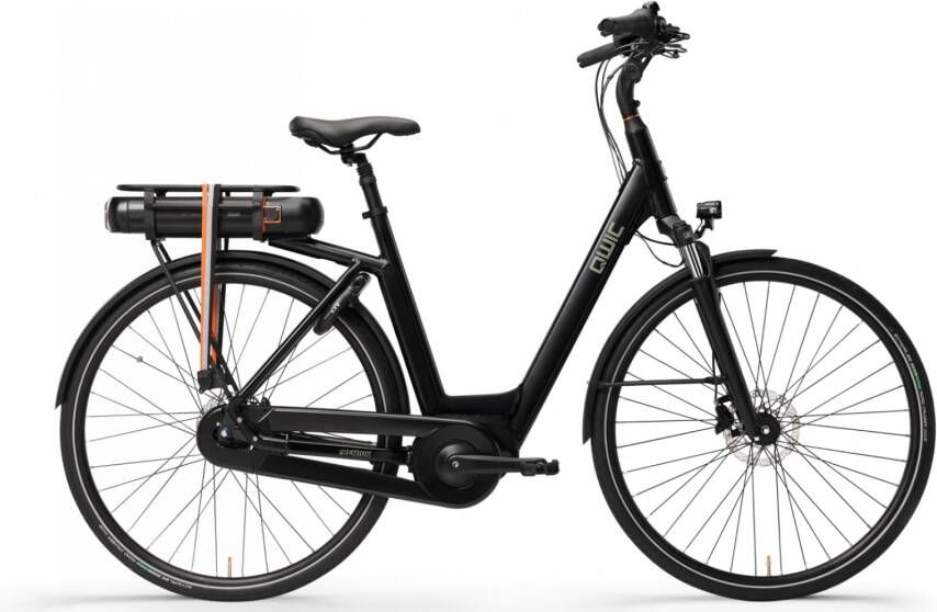 Qwic Elektrische stadsfiets Premium MN7D Dames framemaat XL Mat... Mat zwart