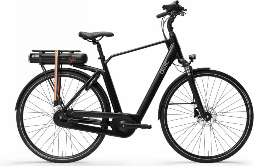 Qwic Elektrische stadsfiets Premium MN7D Heren framemaat XL Mat... Mat zwart