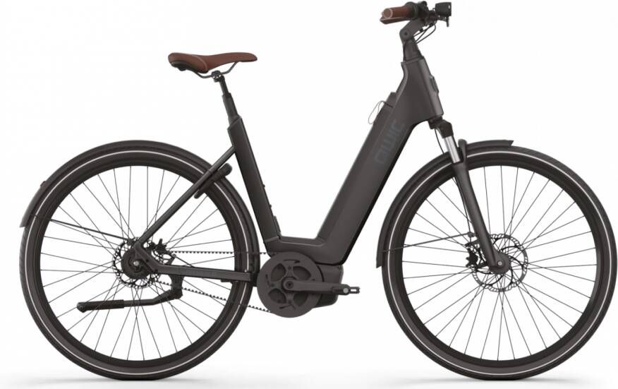 Qwic Elektrische stadsfiets Premium Q MN8 Belt framemaat XL... Mat zwart