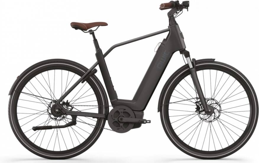 Qwic Elektrische stadsfiets Premium Q MN8 Belt framemaat XL... Mat zwart