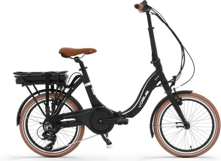 Vogue Easy Go 7D vouw e bike 20 inch wiel matt black brown - Foto 1