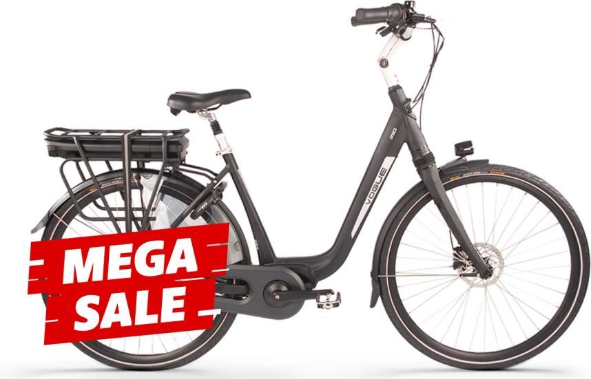 Vogue Elektrische stadsfiets Mio Dames 8sp 51 cm Mat zwart 468 Wh Mat zwart