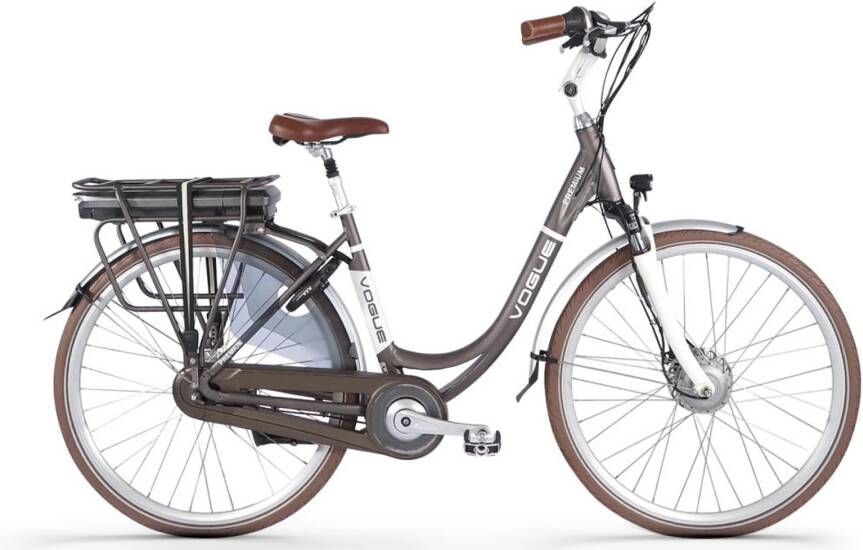 Vogue Elektrische fiets Premium Dames 48 cm Bruin 468 Wh Bruin - Foto 2