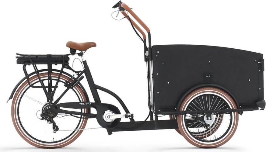 Vogue Troy Elektrische Bakfiets Fiets (elektrisch) Unisex Matzwart 20 Inch