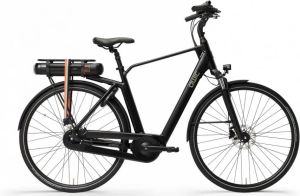 Qwic Elektrische stadsfiets Premium MN7D framemaat XL Mat... Mat zwart