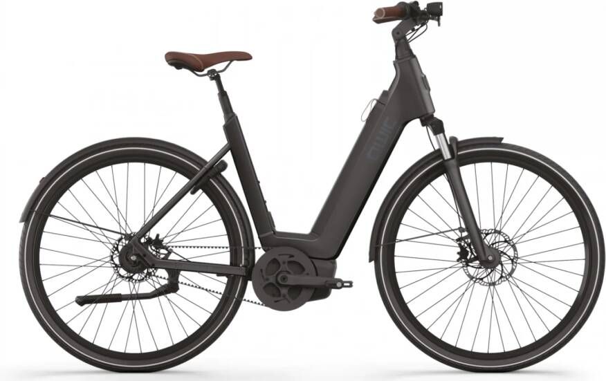 Qwic Elektrische stadsfiets Premium Q MN8 Belt Dames framemaat XL... Mat zwart