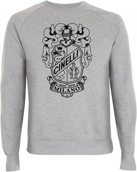 Cinelli Crest Crewneck Sweatshirt Grijs