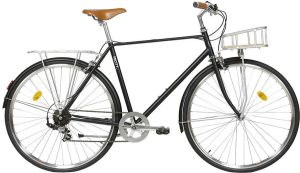 FabricBike City Classic 7 Speed Bicycle Matte Black