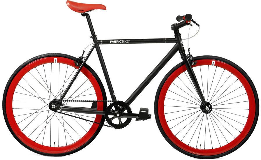 FabricBike Fixie Fiets Matte Black & Red