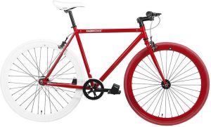 FabricBike Fixie Fiets Red & White 2.0