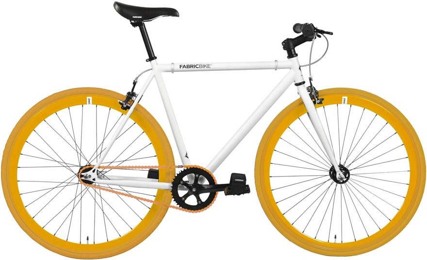 FabricBike Fixie Fiets White & Orange