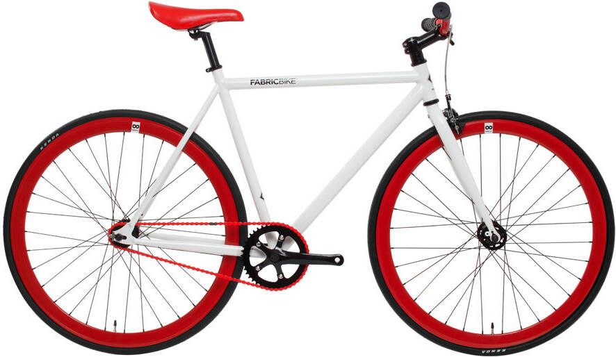 FabricBike Fixie Fiets Wit & Rood