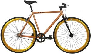 FabricBike Original Caramel & Gold Fixie Fiets