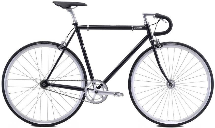 Fuji Bikes Feather Fixed gear Singlespeed fiets Midnight Black